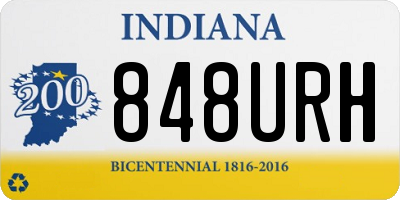IN license plate 848URH