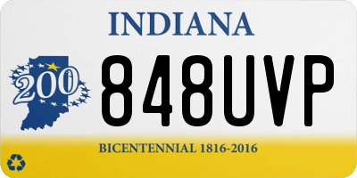 IN license plate 848UVP