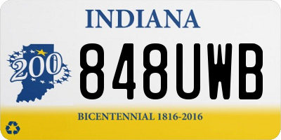 IN license plate 848UWB