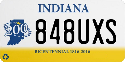 IN license plate 848UXS