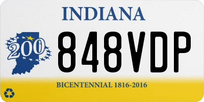 IN license plate 848VDP