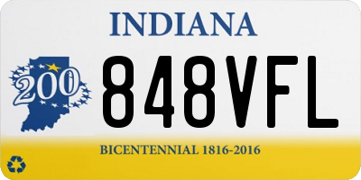 IN license plate 848VFL