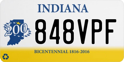 IN license plate 848VPF