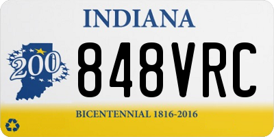 IN license plate 848VRC