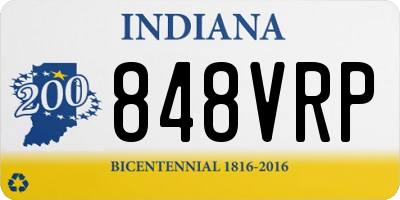 IN license plate 848VRP