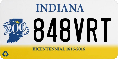 IN license plate 848VRT