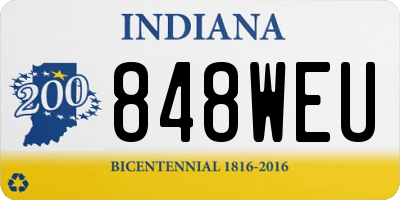 IN license plate 848WEU