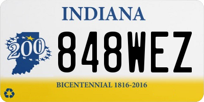 IN license plate 848WEZ