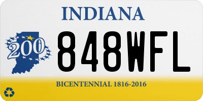 IN license plate 848WFL