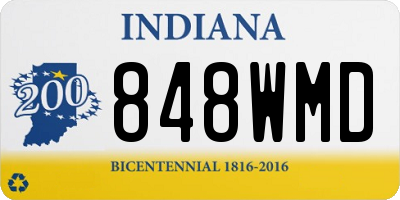 IN license plate 848WMD
