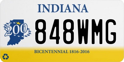 IN license plate 848WMG