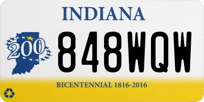 IN license plate 848WQW