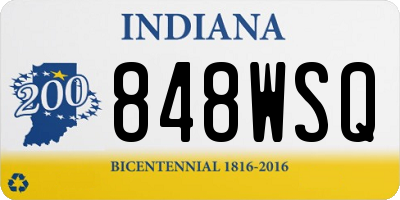 IN license plate 848WSQ