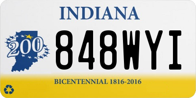 IN license plate 848WYI