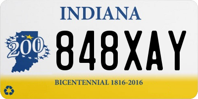 IN license plate 848XAY