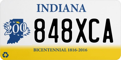 IN license plate 848XCA
