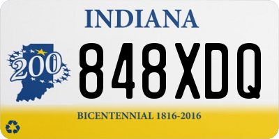 IN license plate 848XDQ