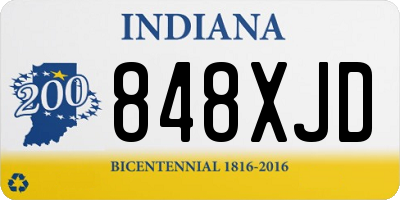 IN license plate 848XJD