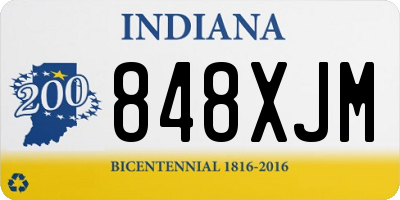 IN license plate 848XJM