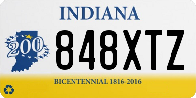 IN license plate 848XTZ