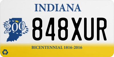 IN license plate 848XUR