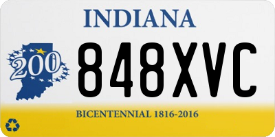 IN license plate 848XVC