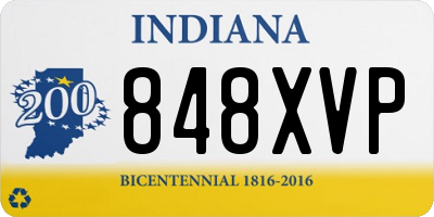 IN license plate 848XVP