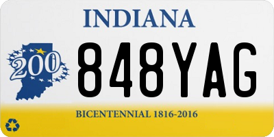 IN license plate 848YAG
