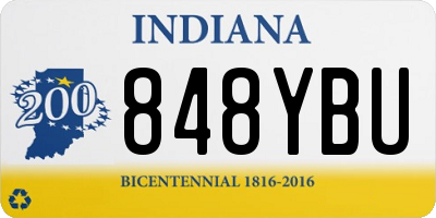 IN license plate 848YBU