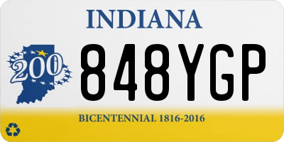 IN license plate 848YGP