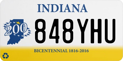 IN license plate 848YHU
