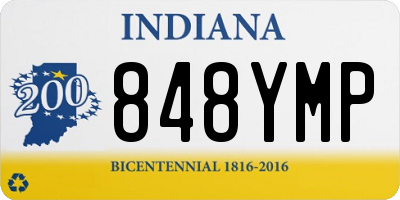 IN license plate 848YMP