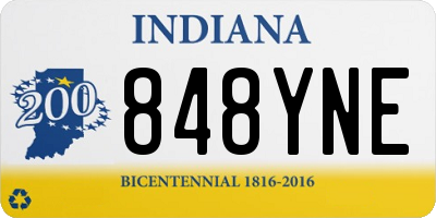 IN license plate 848YNE