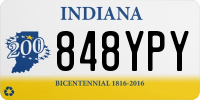IN license plate 848YPY