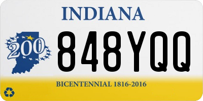 IN license plate 848YQQ