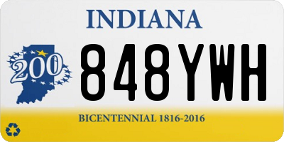 IN license plate 848YWH
