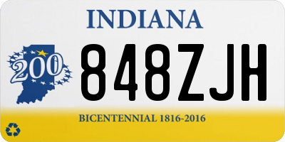 IN license plate 848ZJH