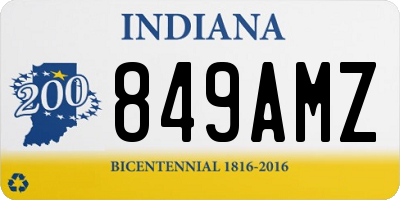 IN license plate 849AMZ