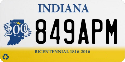 IN license plate 849APM