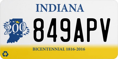 IN license plate 849APV