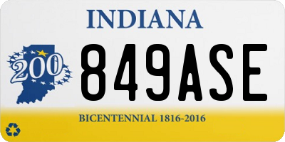 IN license plate 849ASE