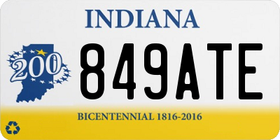 IN license plate 849ATE