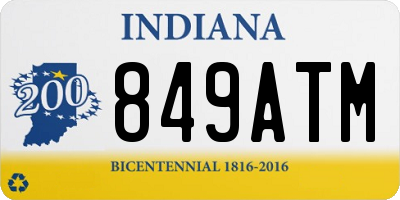 IN license plate 849ATM