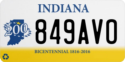 IN license plate 849AVO