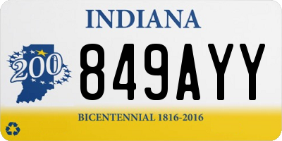 IN license plate 849AYY