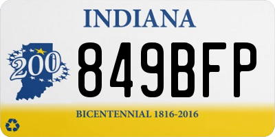 IN license plate 849BFP