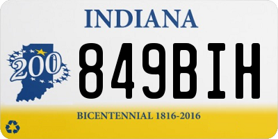 IN license plate 849BIH