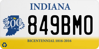 IN license plate 849BMO