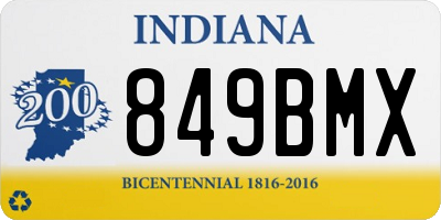 IN license plate 849BMX