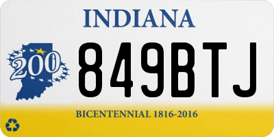 IN license plate 849BTJ